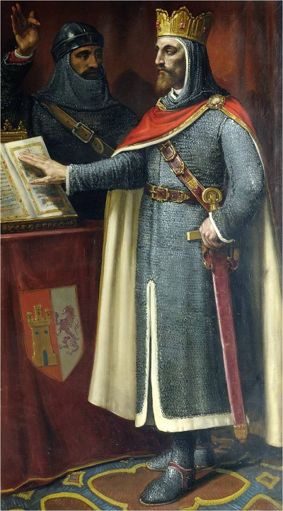 Alphonse VI de Castille - par José María Rodríguez de Losada - musée du Prado